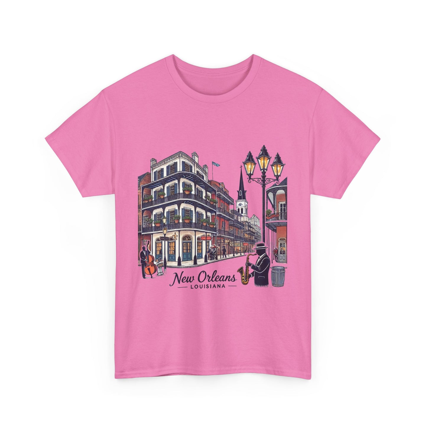 New Orleans Heavy Cotton Tee - Cityscape Design