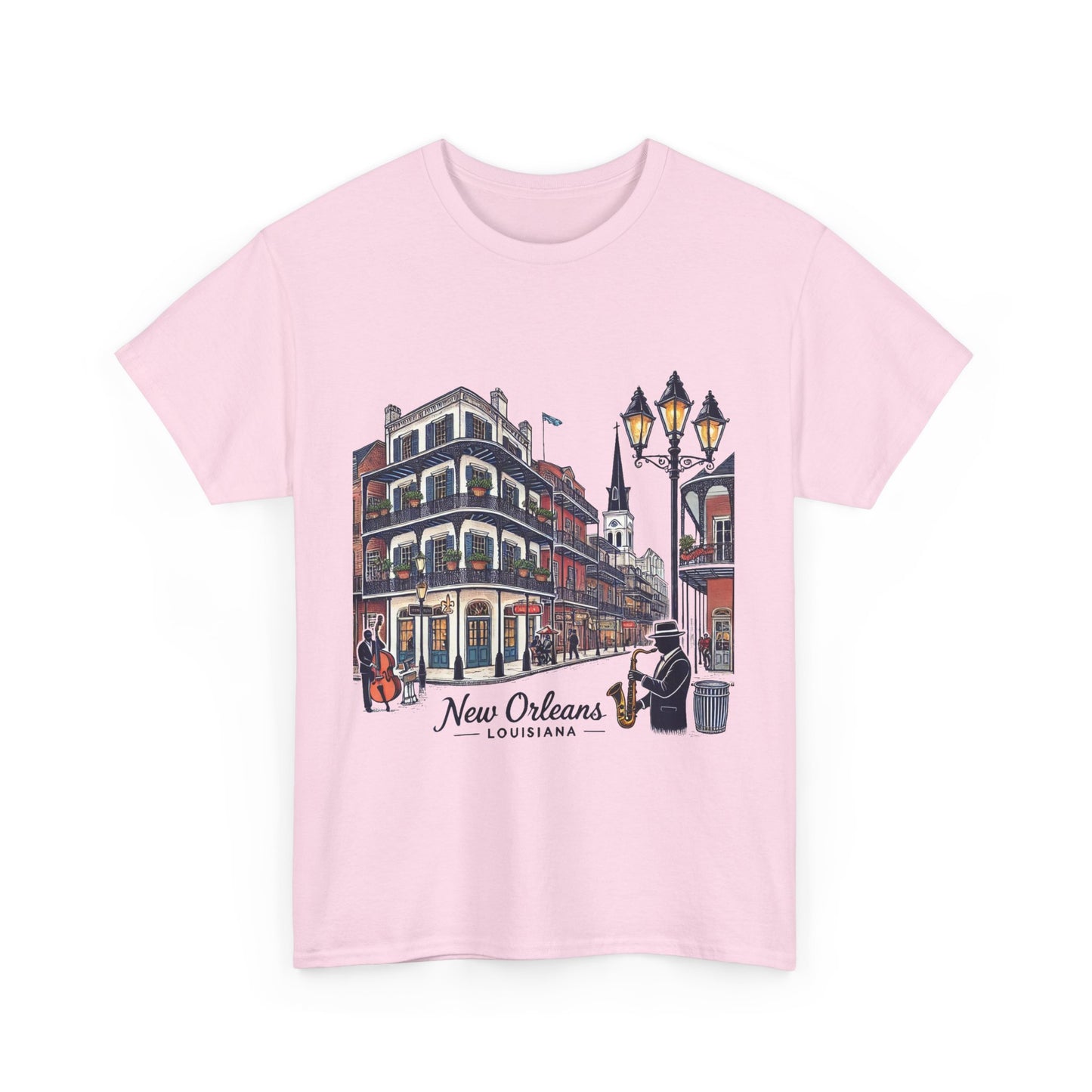New Orleans Heavy Cotton Tee - Cityscape Design