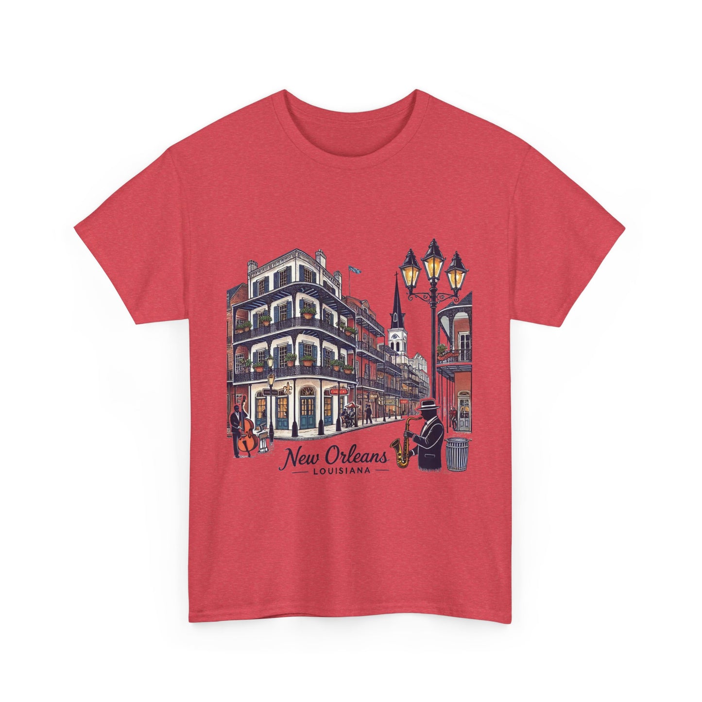 New Orleans Heavy Cotton Tee - Cityscape Design