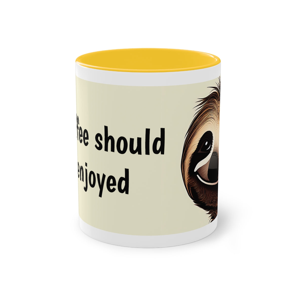 Two-Tone Slothee Coffee Mug, 11oz