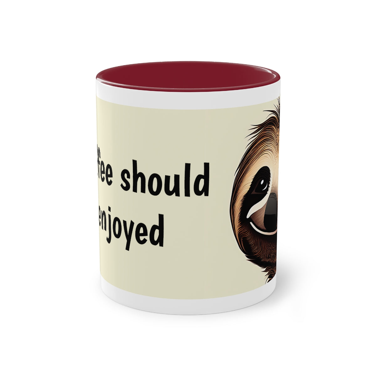 Two-Tone Slothee Coffee Mug, 11oz