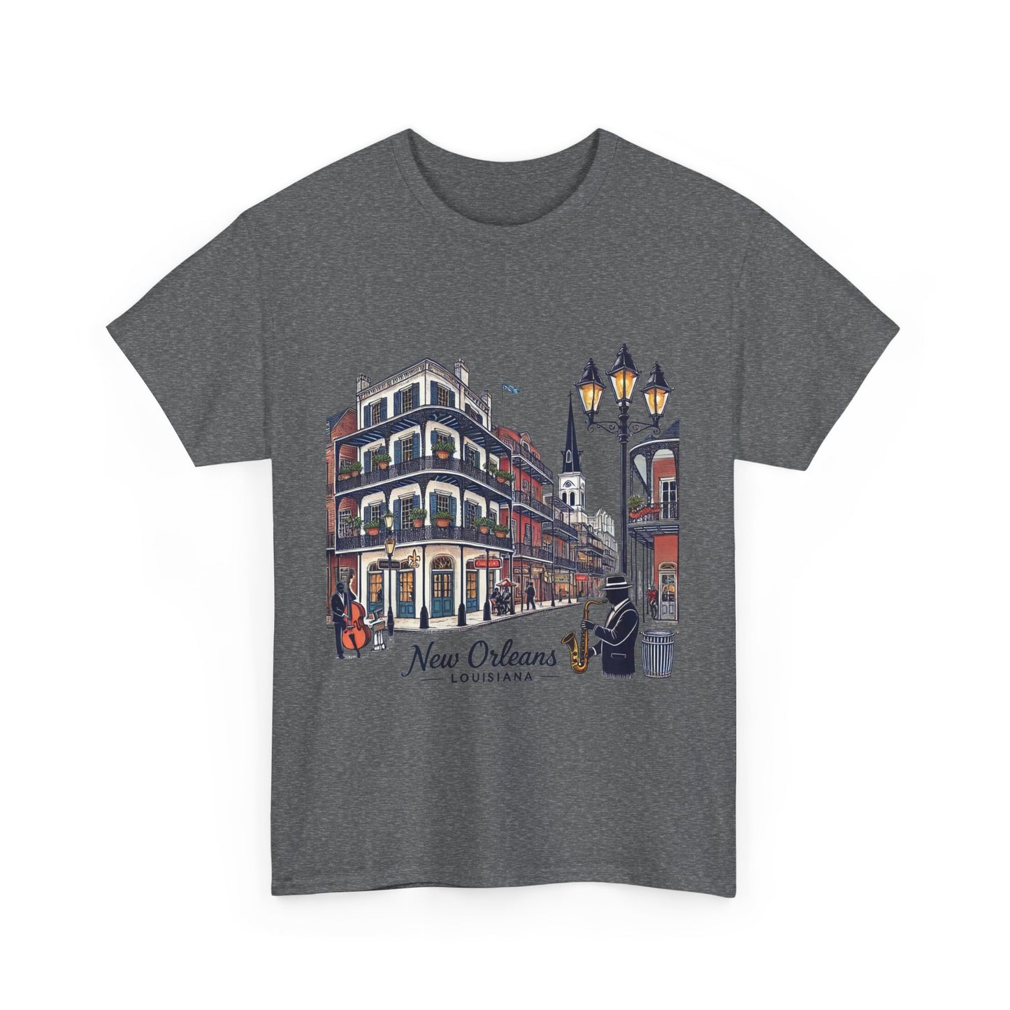 New Orleans Heavy Cotton Tee - Cityscape Design